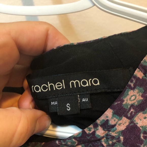 Rachel Mara 100% Silk Blouse Cropped - Picture 2 of 5